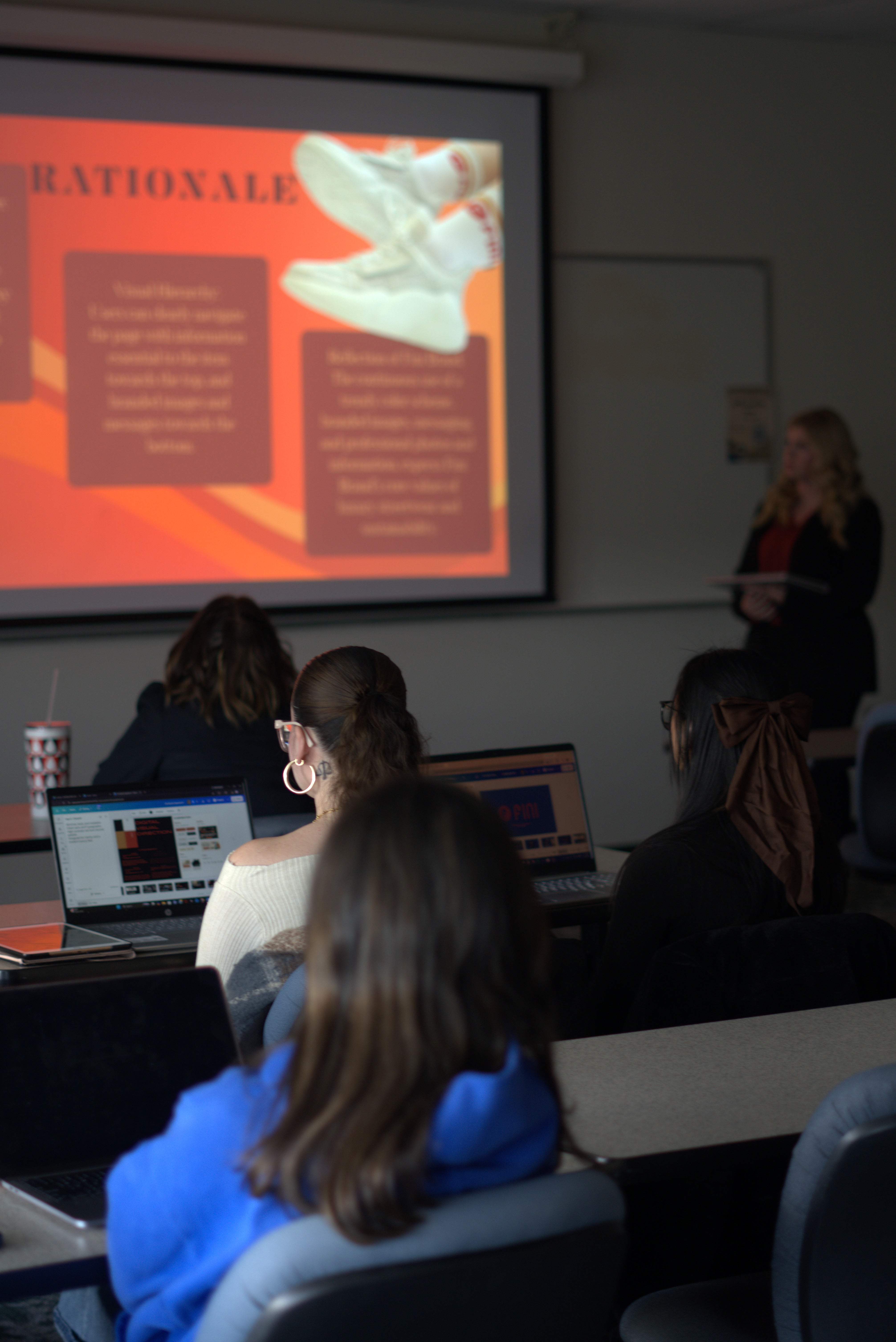 Fashion Merchandising Students at Stevenson University Study Fini Brand