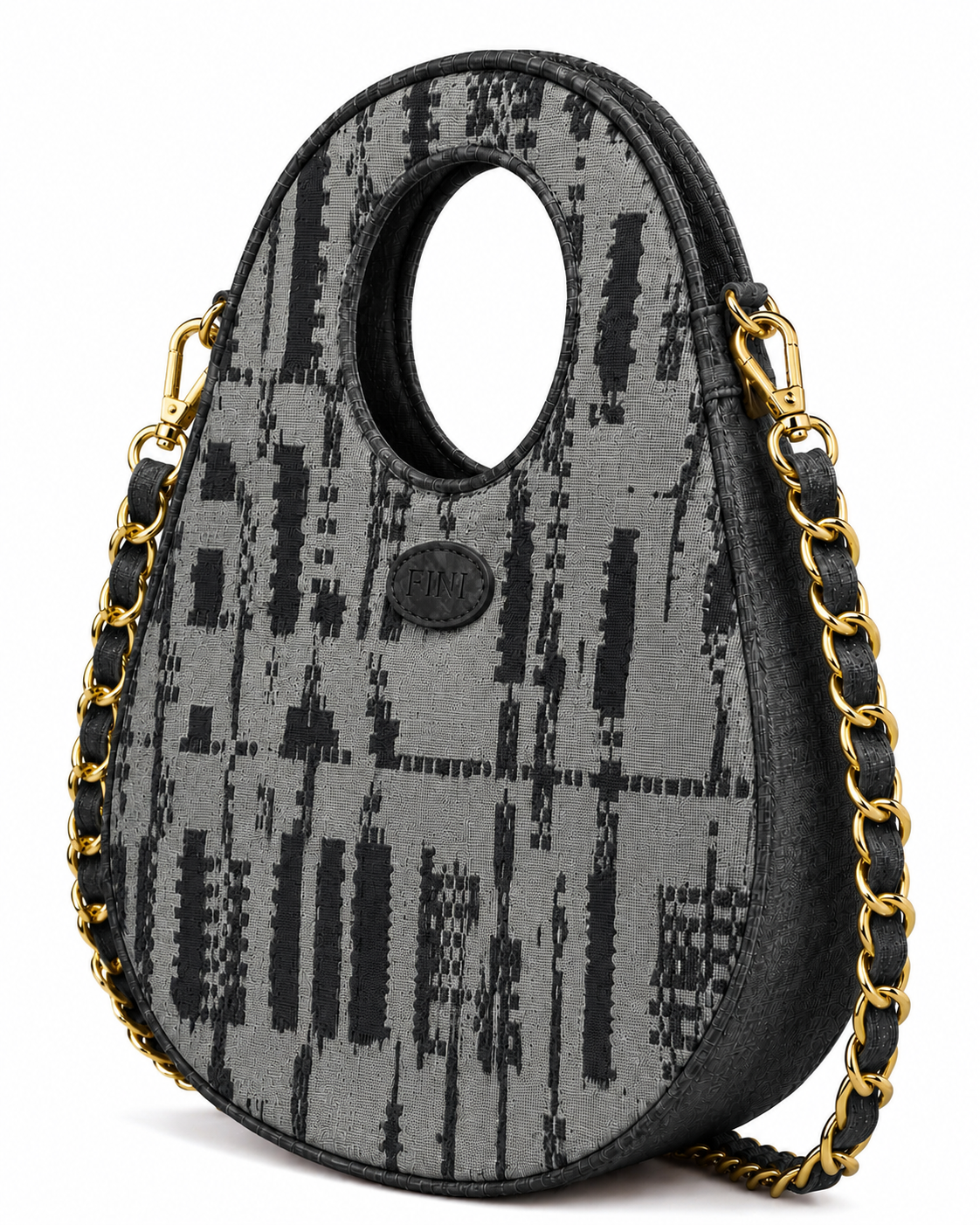 Oval Bag - Charcoal