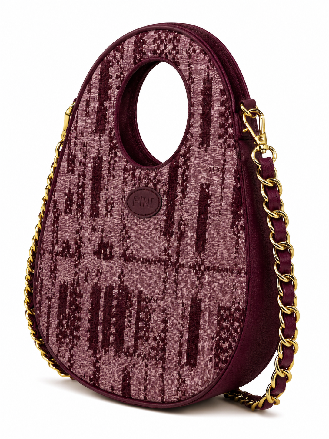 Oval Bag - Burgundy