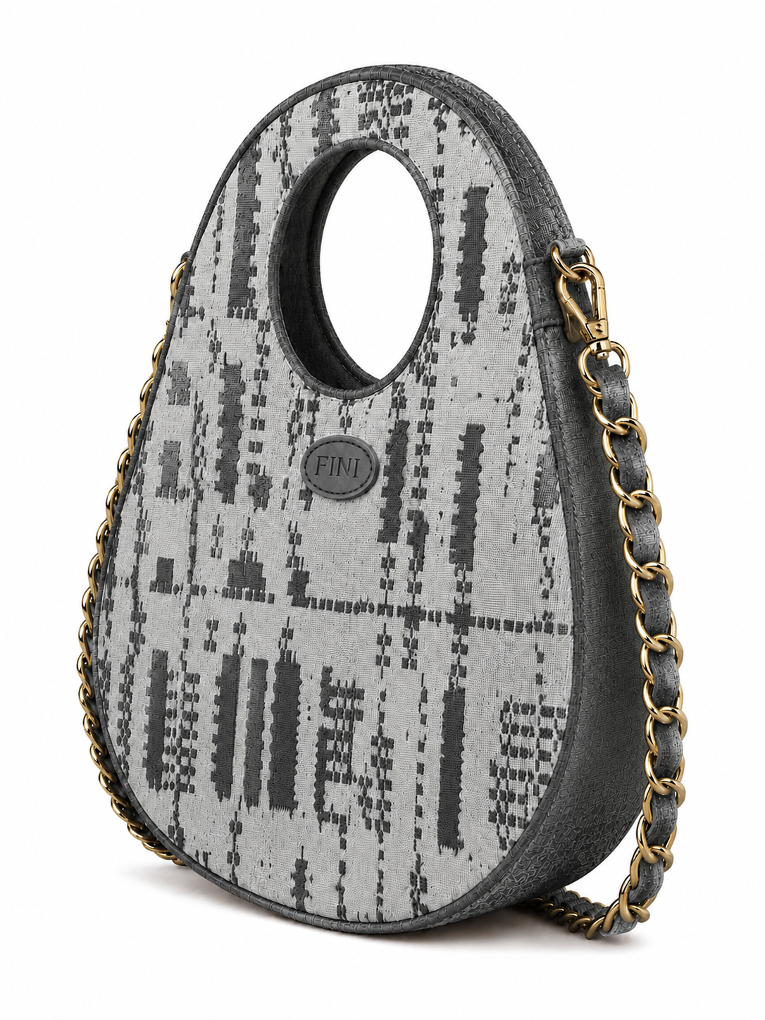 Oval Bag - Gunmetal