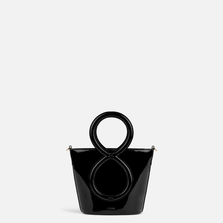 Infinity Bag 14 S - Patent Leather Black
