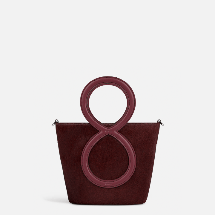 Infinity Bag 18 M - Red Calf Hair