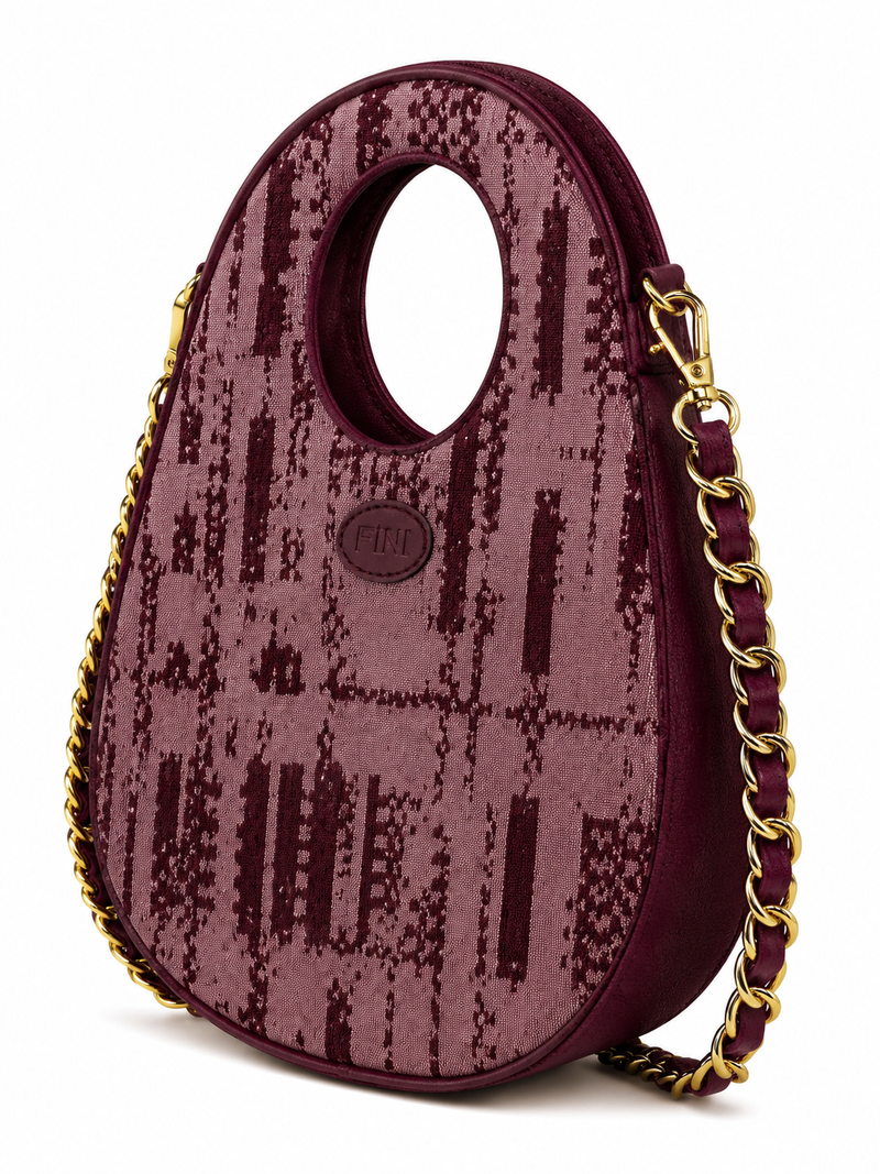 Oval Bag - Burgundy