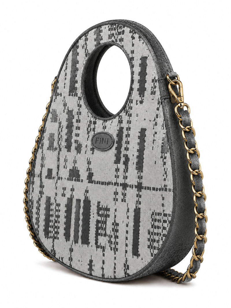 Oval Bag - Gunmetal