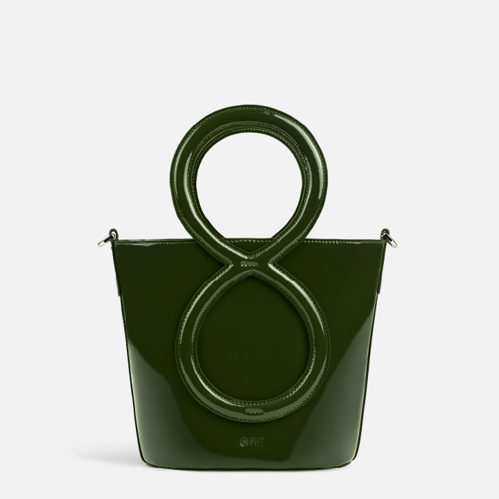 Infinity Bag - Patent Leather Green