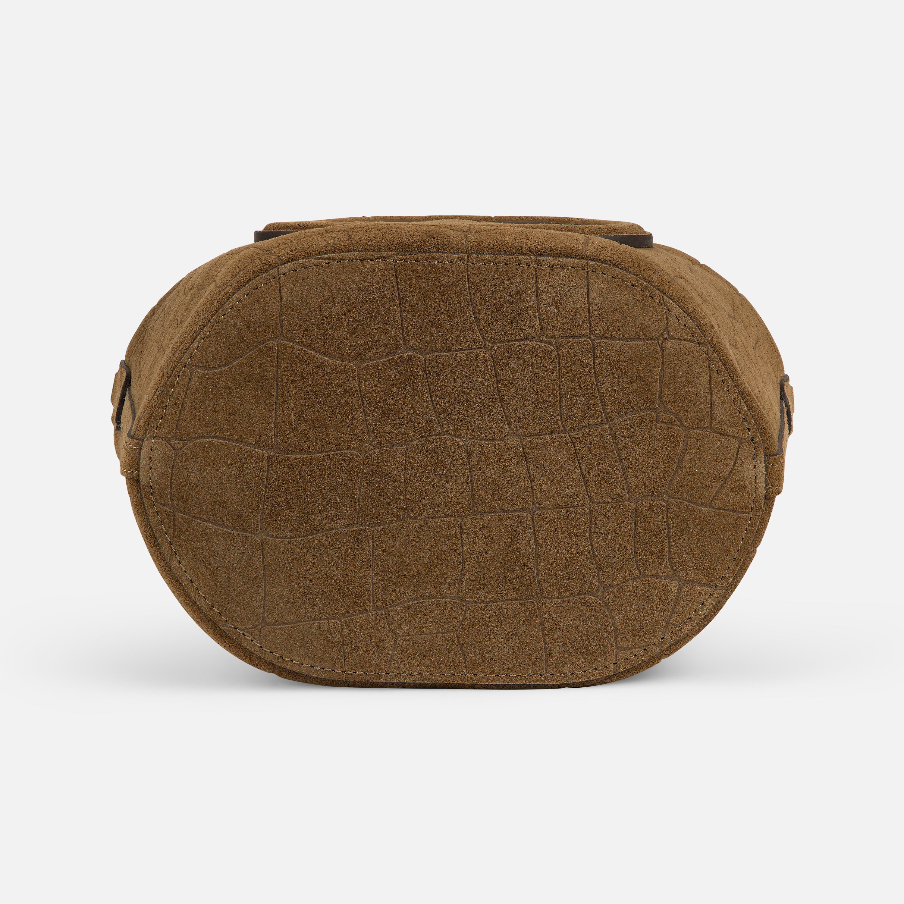 Infinity Bag - Croc Embossed Suede