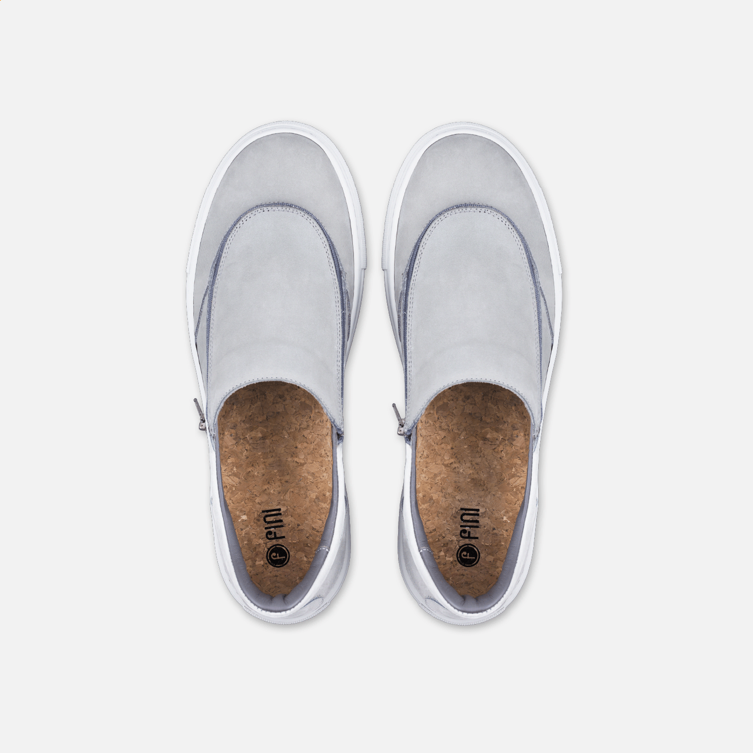 Classic Slip On Gray | Comfortable Leather Shoes | Fini Shoes | Fini Brand